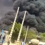 آتش سوزی در رانا پلاستیک شهرک صنعتی شهرستان شوش استان خوزستان