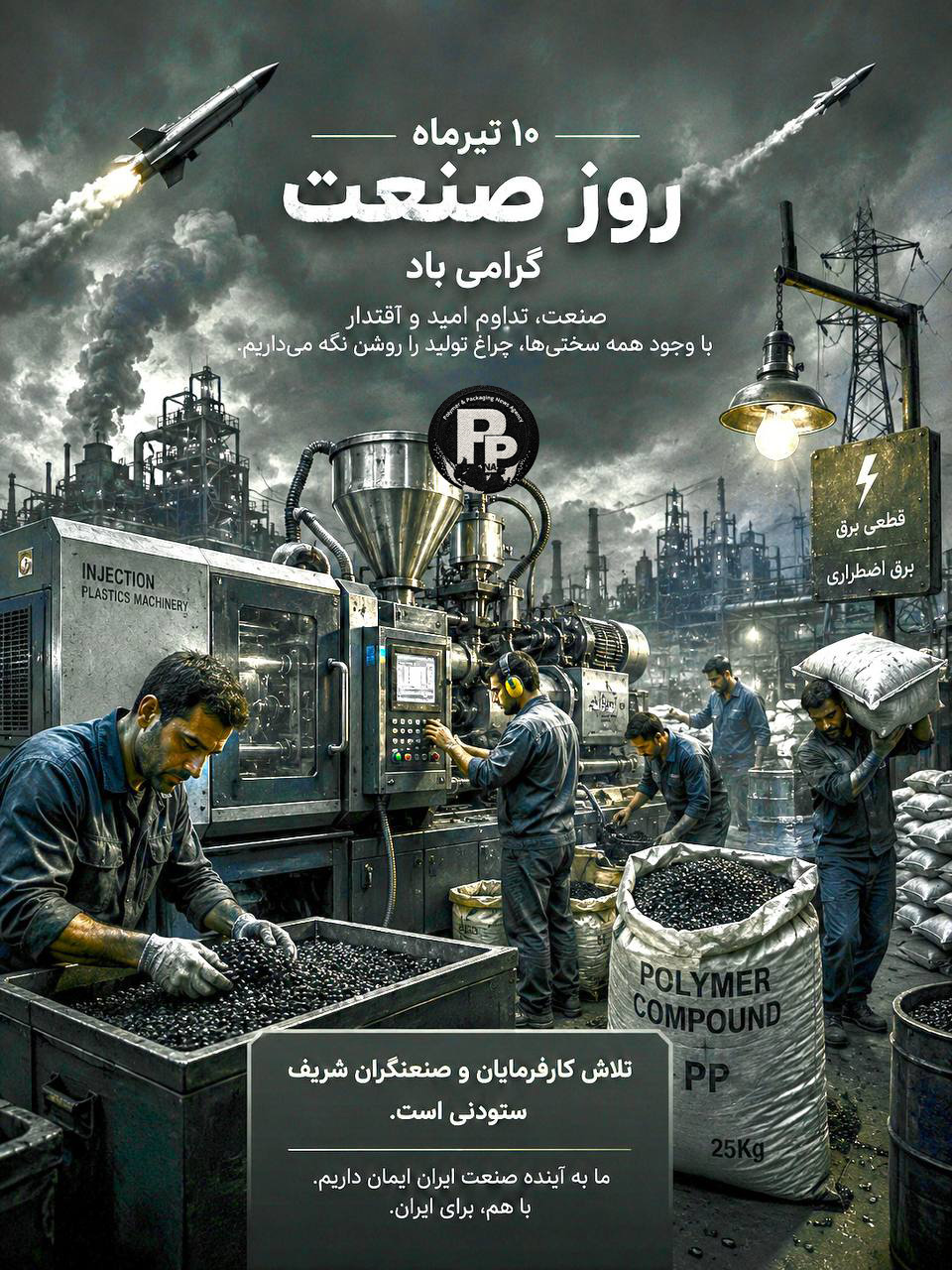 به احترام دستهایی که هر روز فردا را تولید میکنند، روز صنعت؛ جشن ایستادگی